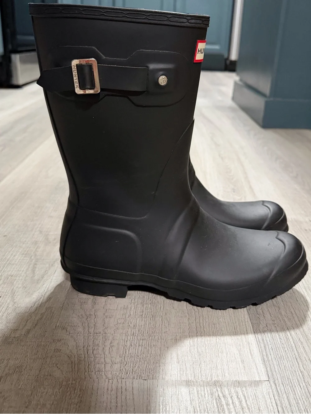 Hunter Original Short Black Rain Boots Women’s Size 9